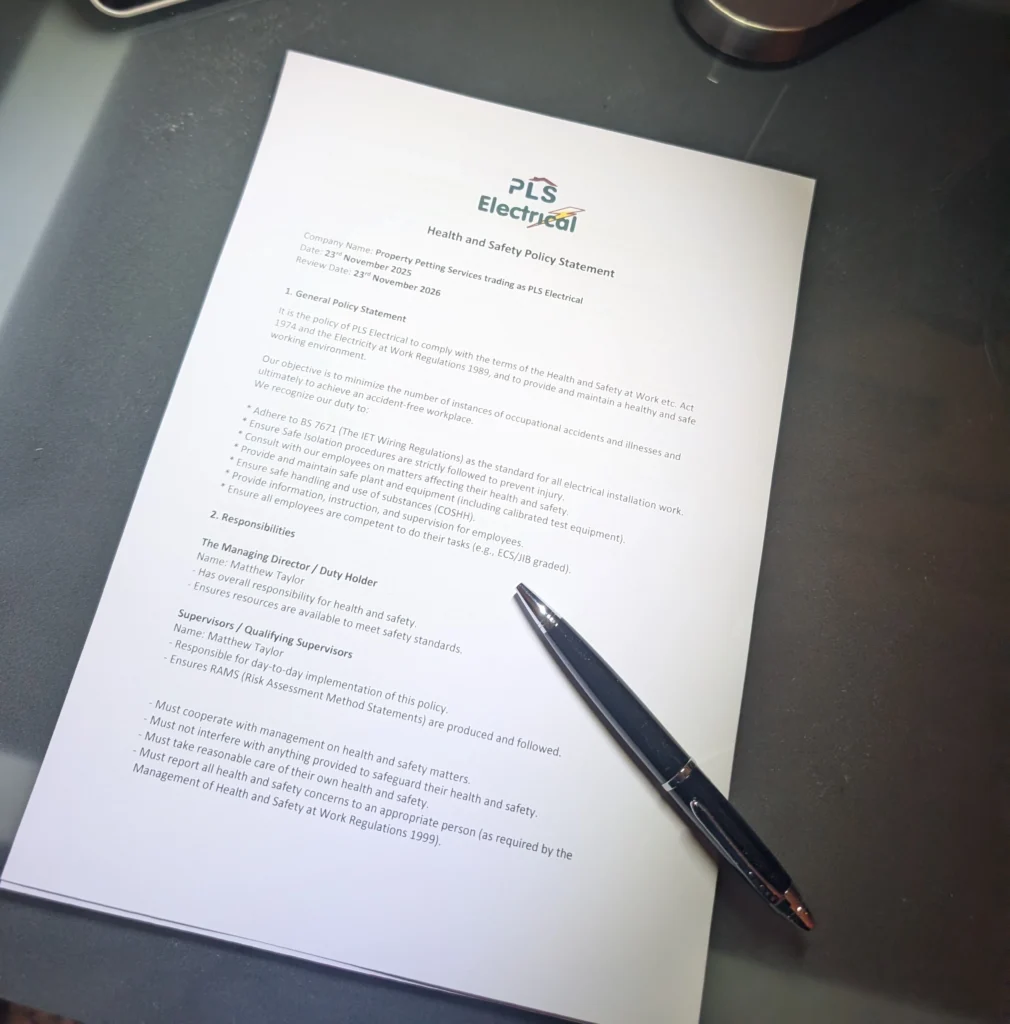 health ans safety policy statement